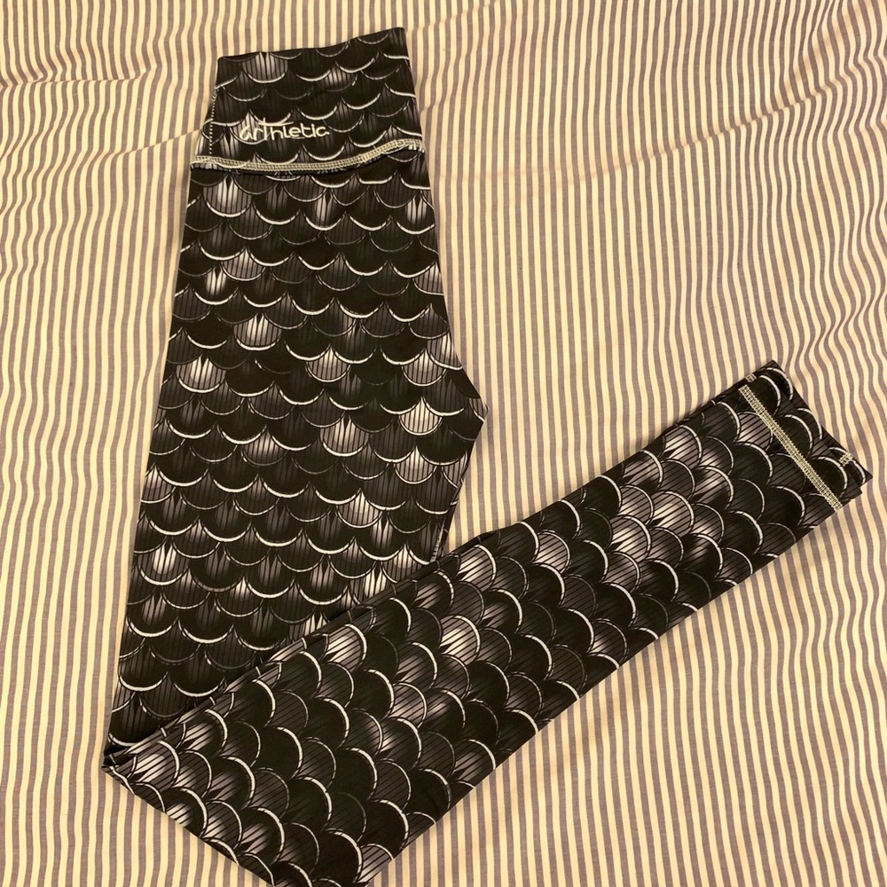 Black Lizard Print Leggings